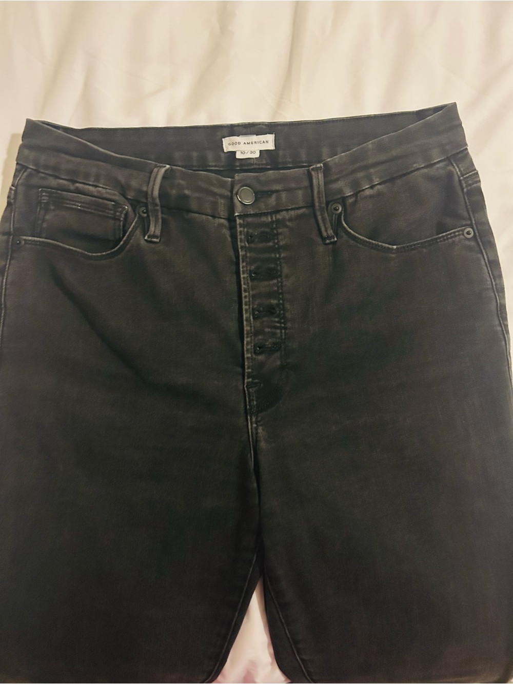 Good American High-Rise Black Jeans - Size 10/30